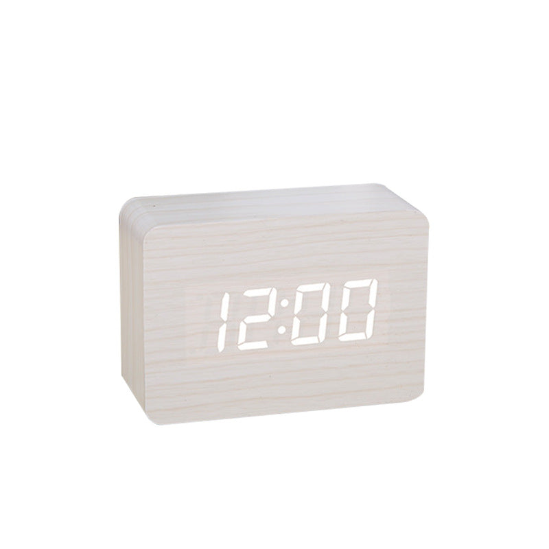 Modern Wooden LED Digital Desk Clock
