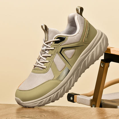 Men's Casual Running Shoes with Wide Toe Box - Comfortable Shock Absorption Sneakers