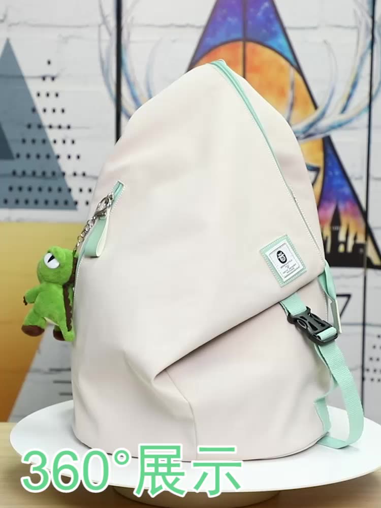 rendy High School Backpack for Girls - Large Capacity Personality Schoolbag & Leisure Shoulder Bag
