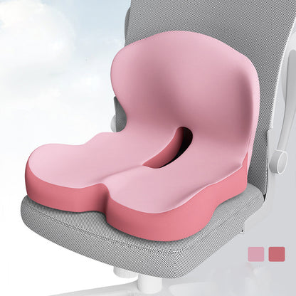 Memory Foam Integrated Seat Cushion - Ergonomic Chair Backrest & Lumbar Support Pad