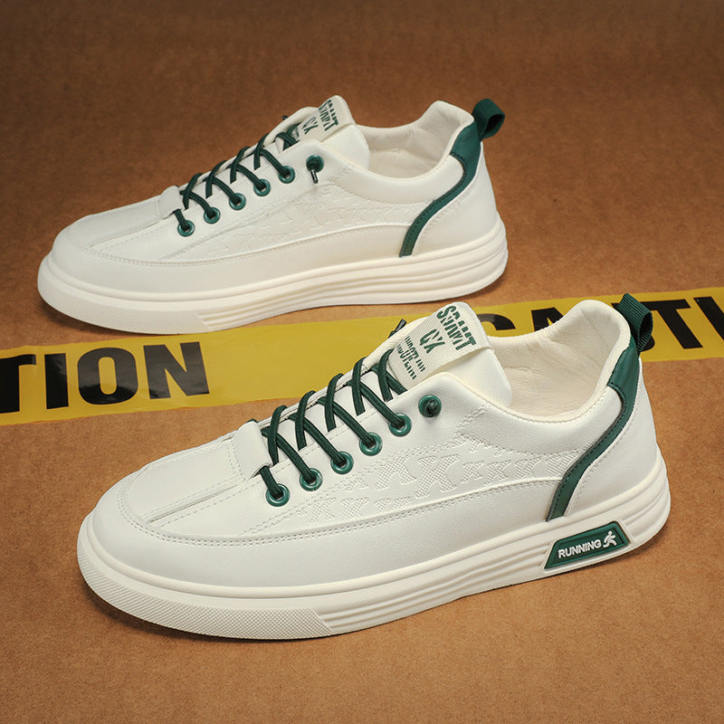 Men's Summer Casual Board Shoes - Anti-Slip Waterproof White Sports Sneakers