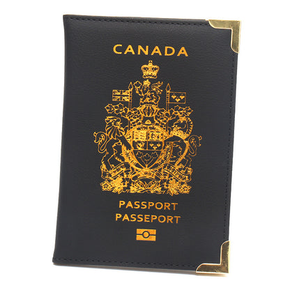Durable Canadian Passport Clip with Copper Accents