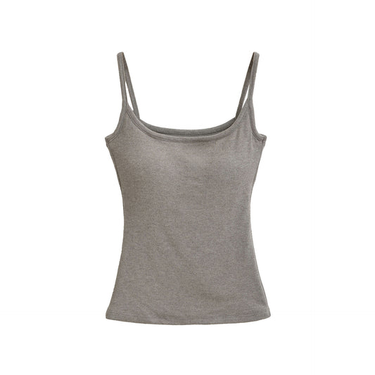 Women's Basic Cotton Blend Tank Top Camisole Sling Vest