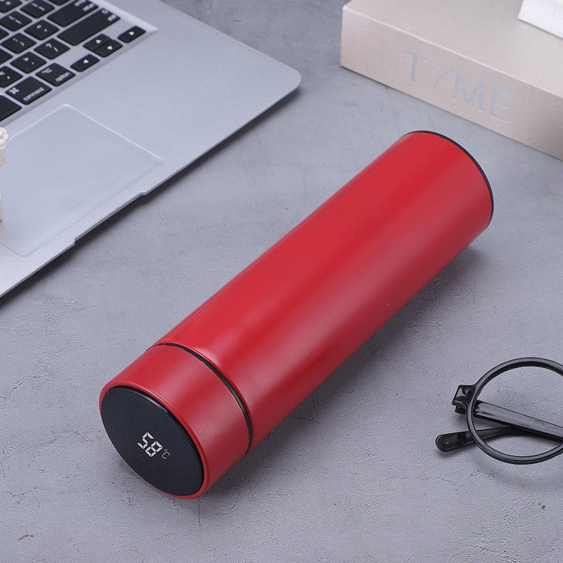 Smart LED Temperature Display Thermos - 500ml Insulated Stainless Steel Water Bottle