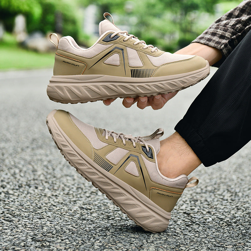 Men's Casual Running Shoes with Wide Toe Box - Comfortable Shock Absorption Sneakers