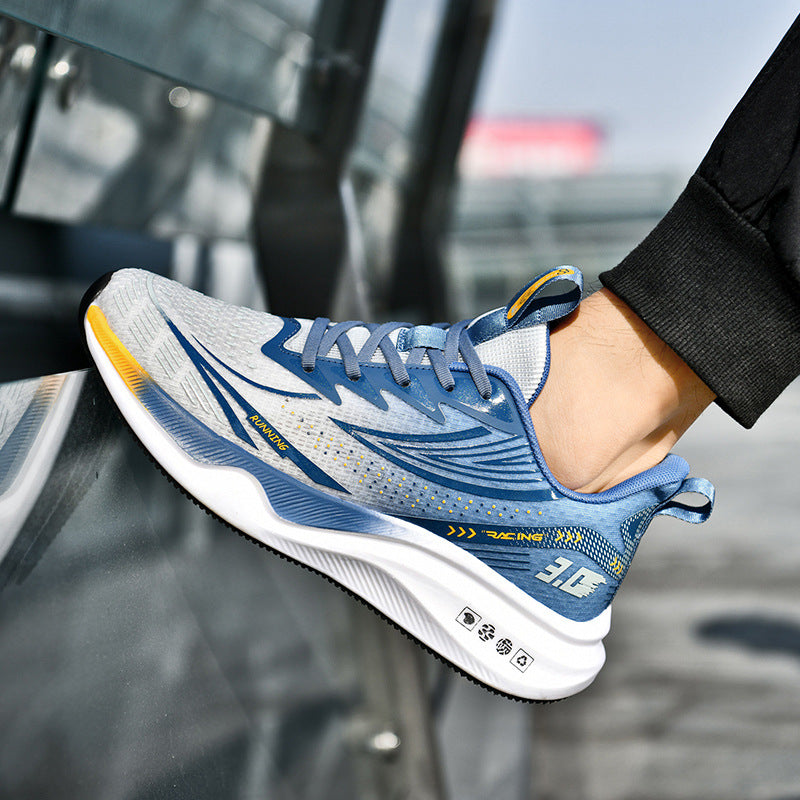 Men's Soft Soled Running Shoes - Breathable Mesh Anti-Slip Wear-Resistant Sports Sneakers