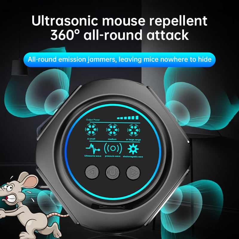 4-in-1 Ultrasonic Electronic Pest Repeller for Rodents, Mosquitoes, and