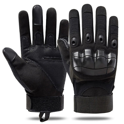 Tactical Motorcycle Full Finger Gloves | Touch Screen Motorbike Riding & Motocross Gear