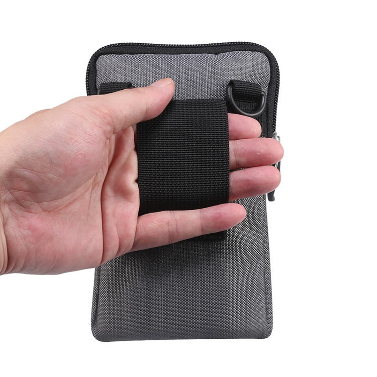 Multifunctional Portable Mini Phone Bag - Lightweight Fabric Waist Pouch & Crossbody for Outdoor Activities