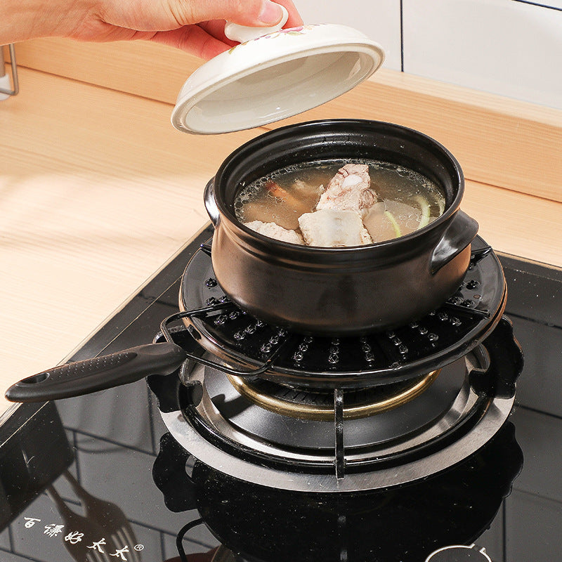 Japanese Style Gas Stove Heat Diffuser Plate - Enamel Thermal Conductivity Plate for Even Heating & Pot Protection