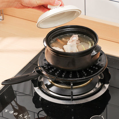 Japanese Style Gas Stove Heat Diffuser Plate - Enamel Thermal Conductivity Plate for Even Heating & Pot Protection