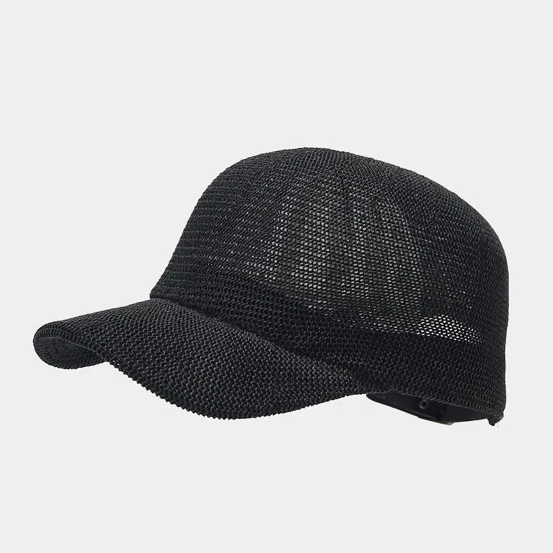 Summer Breathable Straw Baseball Cap - Lightweight Paper Grass Sun Hat for Women