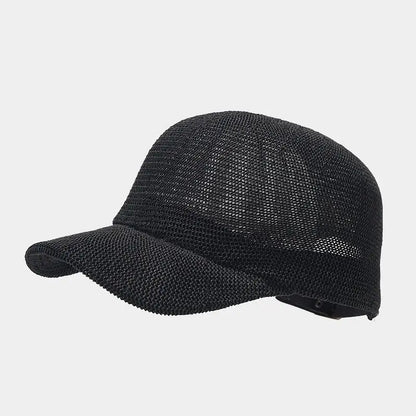 Summer Breathable Straw Baseball Cap - Lightweight Paper Grass Sun Hat for Women