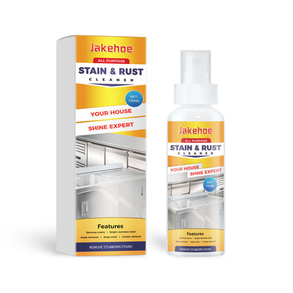 Powerful Multi-Purpose Stain & Rust Cleaner Spray – Ultimate Kitchen Degreaser & Metal Polishing Solution