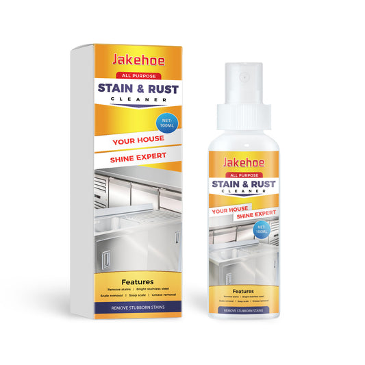 Powerful Multi-Purpose Stain & Rust Cleaner Spray – Ultimate Kitchen Degreaser & Metal Polishing Solution
