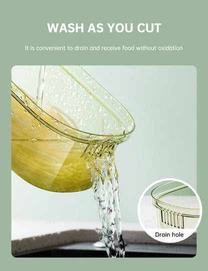 Multifunctional Vegetable Cutter with Drain Basket