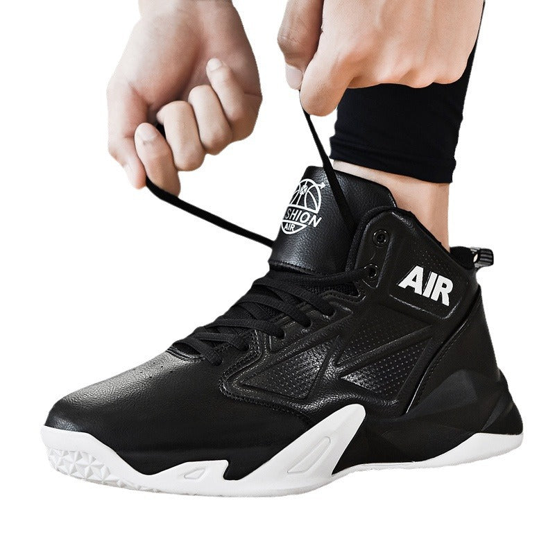 Men's Mid Top Basketball Shoes - High Performance Casual Sports Running Sneakers