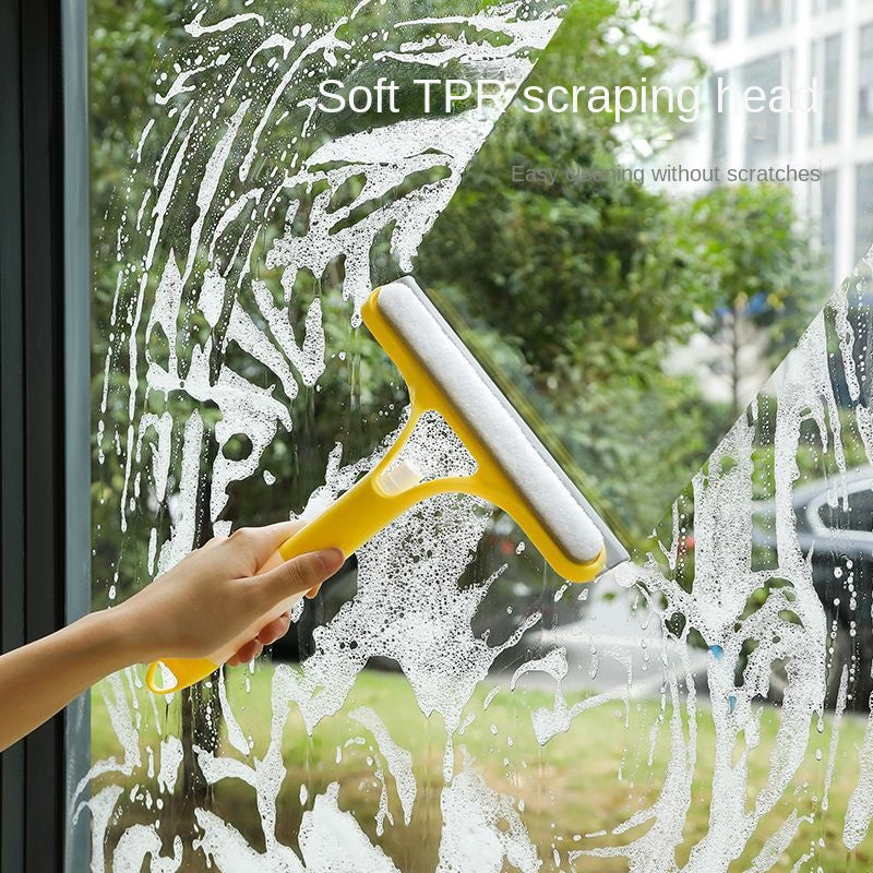 Multi-functional Window Squeegee and Scraper | Home Glass Cleaning Tool