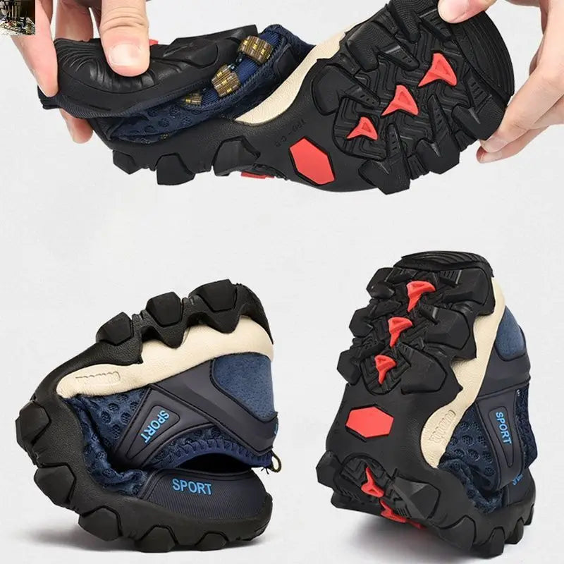 Summer Men's Mesh Sports Shoes - Breathable Outdoor Hiking & Running Sneakers