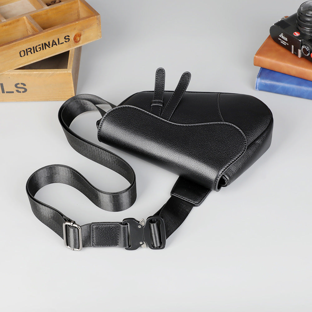 Men's Stylish Crossbody Saddle Bag - Casual Travel & Daily Use Sling Bag