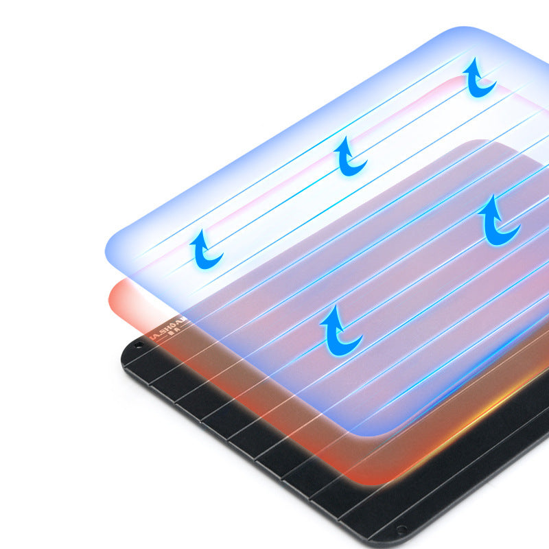 Quick Thawing Tray for Kitchen | Aluminum Ice-Melting Defrost Board - No Electricity or Chemicals Required