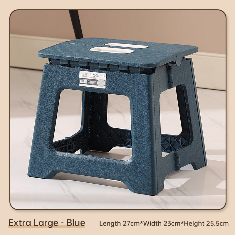 Extra Large Folding Step Stool | Portable Heavy-Duty Plastic Stool for Home, Kitchen & Outdoor Use