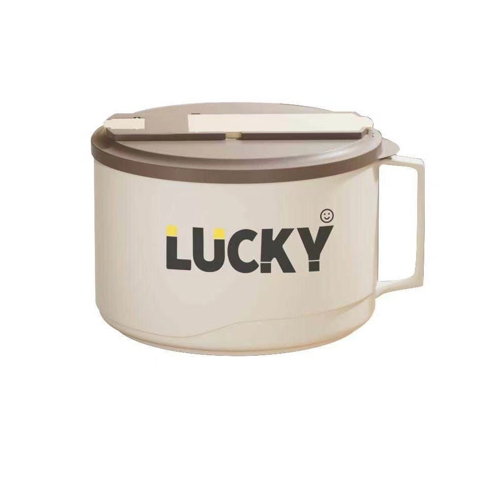 Anti-Scalding Drainable Noodle Bowl & Insulated Lunch Box