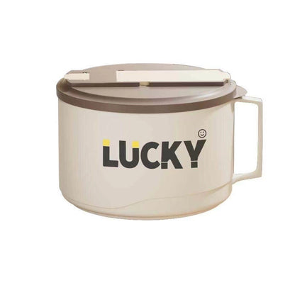 Anti-Scalding Drainable Noodle Bowl & Insulated Lunch Box