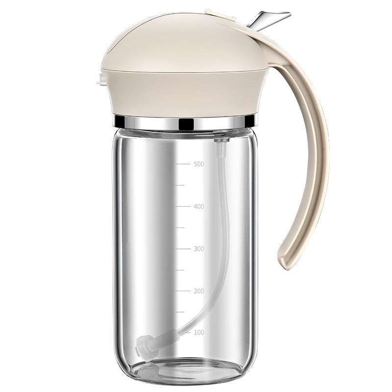 2-in-1 Glass Oil Dispenser and Spray Bottle - Automatic Opening & Closing
