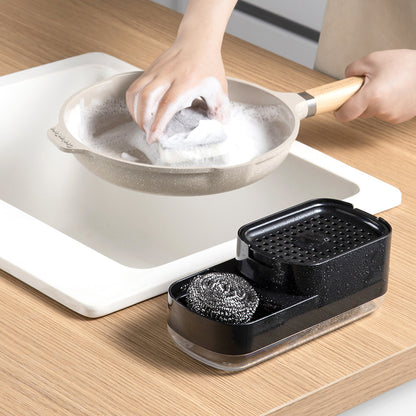 2-in-1 Kitchen Soap Dispenser and Sponge Holder Caddy