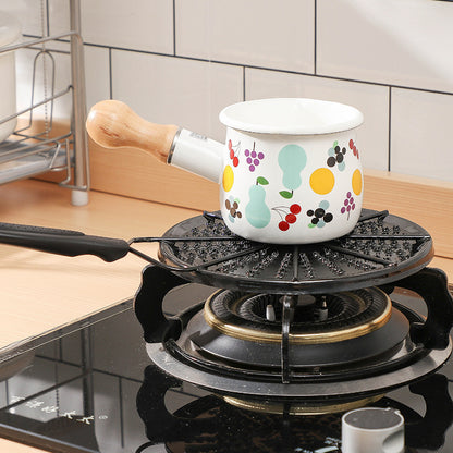 Japanese Style Gas Stove Heat Diffuser Plate - Enamel Thermal Conductivity Plate for Even Heating & Pot Protection