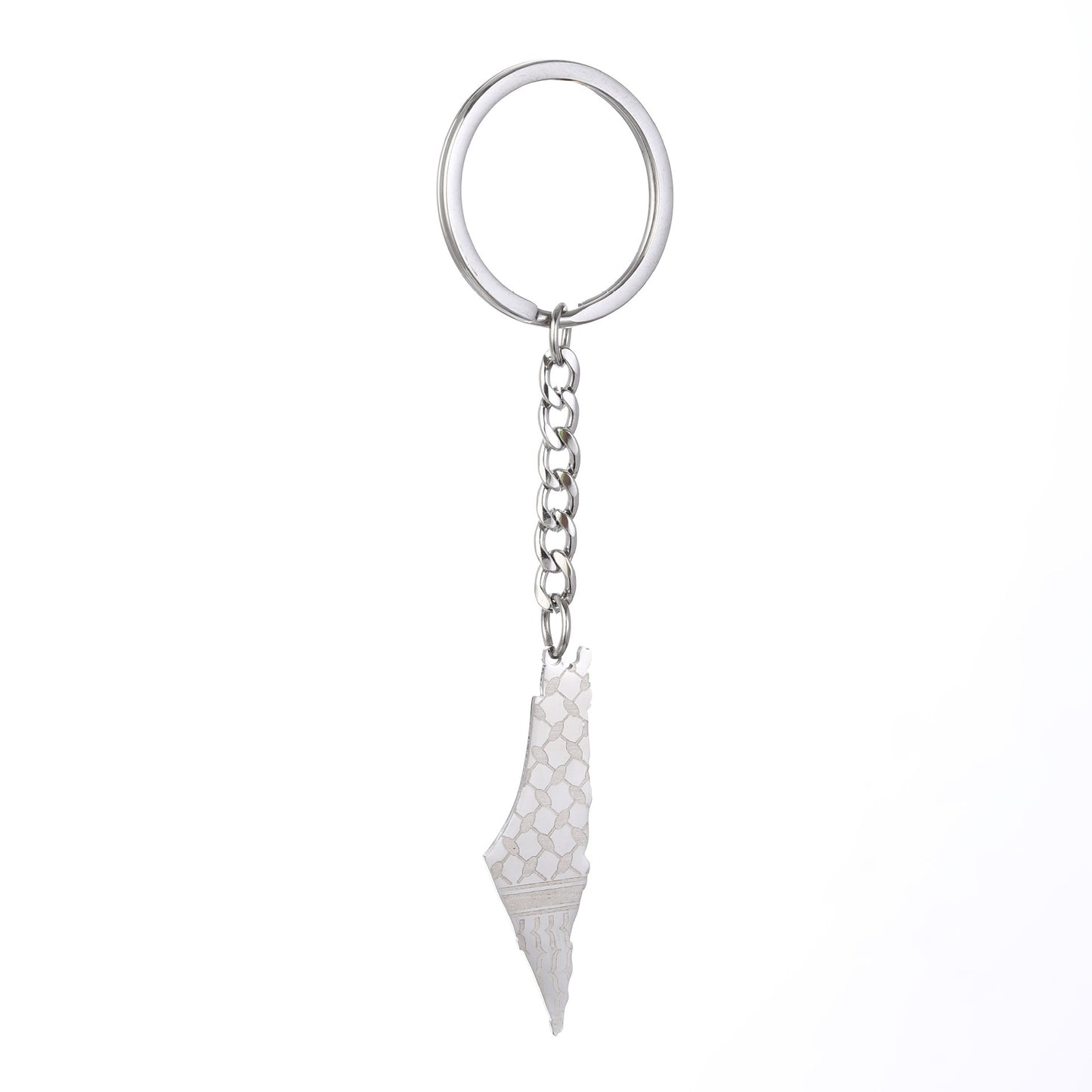 Elegant Palestine Map Pendant Keyring - Fashion Jewelry Gift