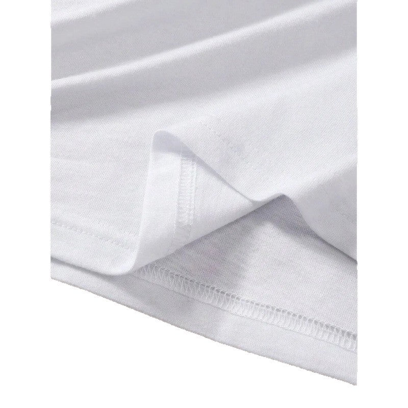 Women's Casual Seven Star Ladybug Graphic Tee - White T-Shirt