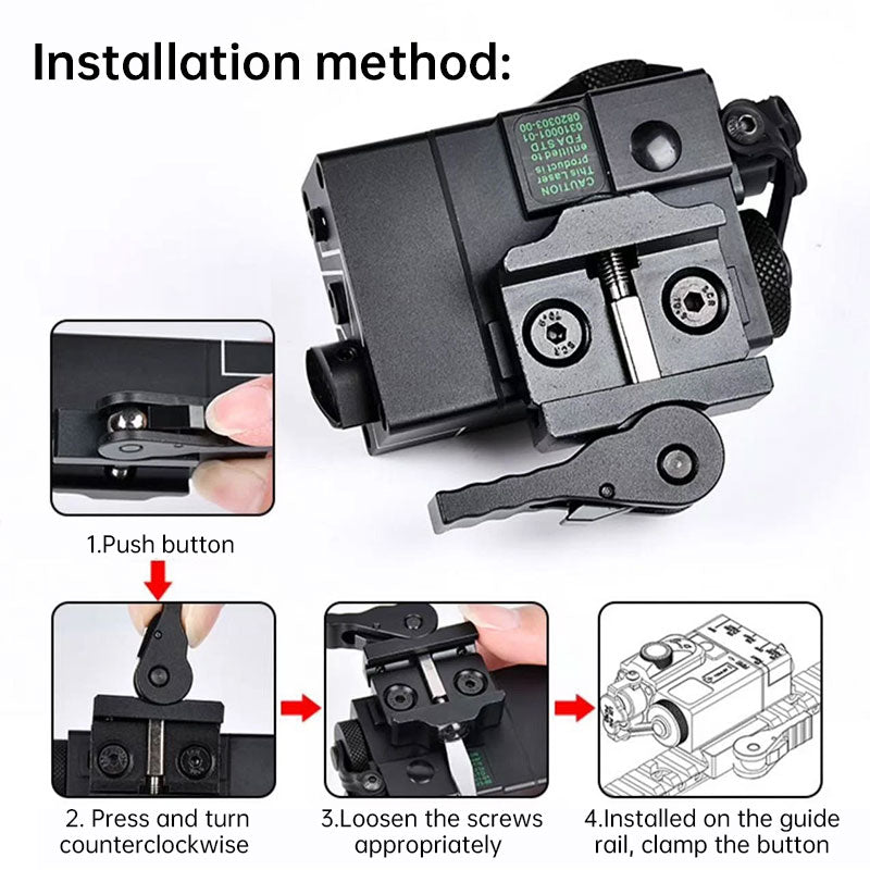 Professional Tactical Laser Sight & IR Light Kit - MINI-A2 PEQ15 for 20MM Picatinny Rail