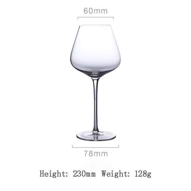 Luxury Lead-Free Crystal Wine Glass - Creative Colorful Stem Goblet Set