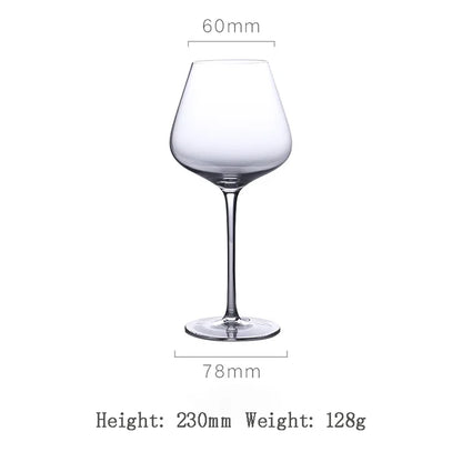 Luxury Lead-Free Crystal Wine Glass - Creative Colorful Stem Goblet Set