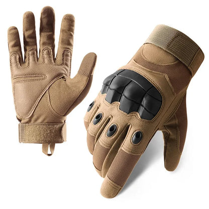 Tactical Motorcycle Full Finger Gloves | Touch Screen Motorbike Riding & Motocross Gear