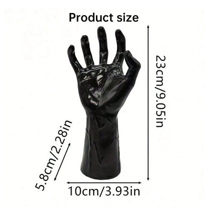 Gothic Spooky Hands Wall Decor – Halloween Candle Holder & Bat Wall Stickers Set