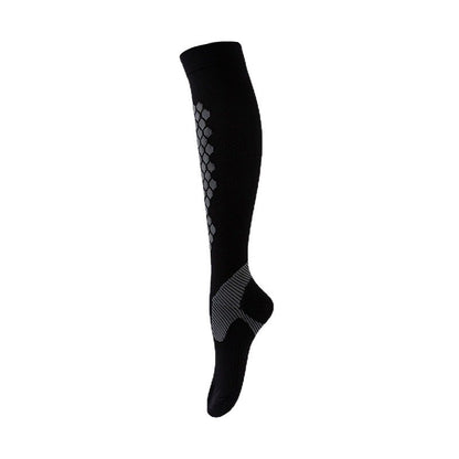 Professional Women's Long Compression Socks - High Elastic Sports Pressure Socks