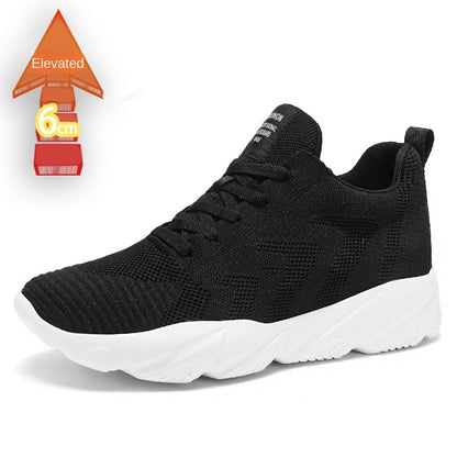 Men's 8CM Height-Enhancing Mesh Running/Sports Shoes