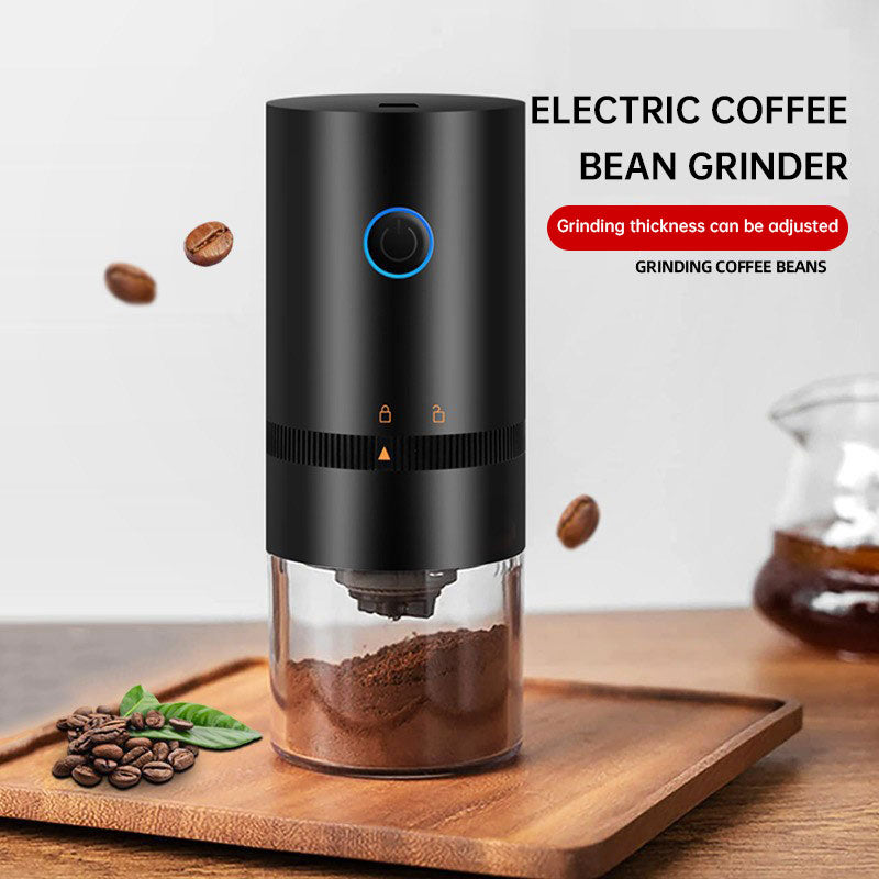 Portable USB Rechargeable Electric Coffee Bean Grinder with Adjustable Coarseness