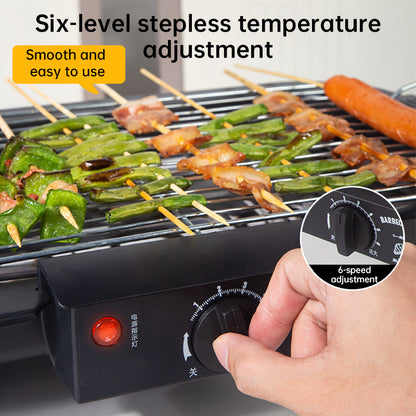 Smokeless Electric Barbecue Grill for Indoor Cooking & Outdoor Camping