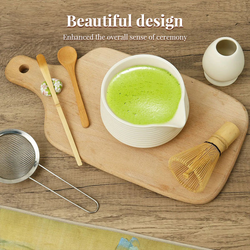 Premium Matcha Starter Kit for Tea Lovers - Complete 8-Piece Japanese Tea Ceremony Set in Gift Box