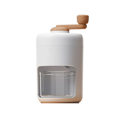 Portable Manual Shaved Ice Machine - Portable Hand Crank Ice Crusher & Snow Cone Maker with Free Ice Mold