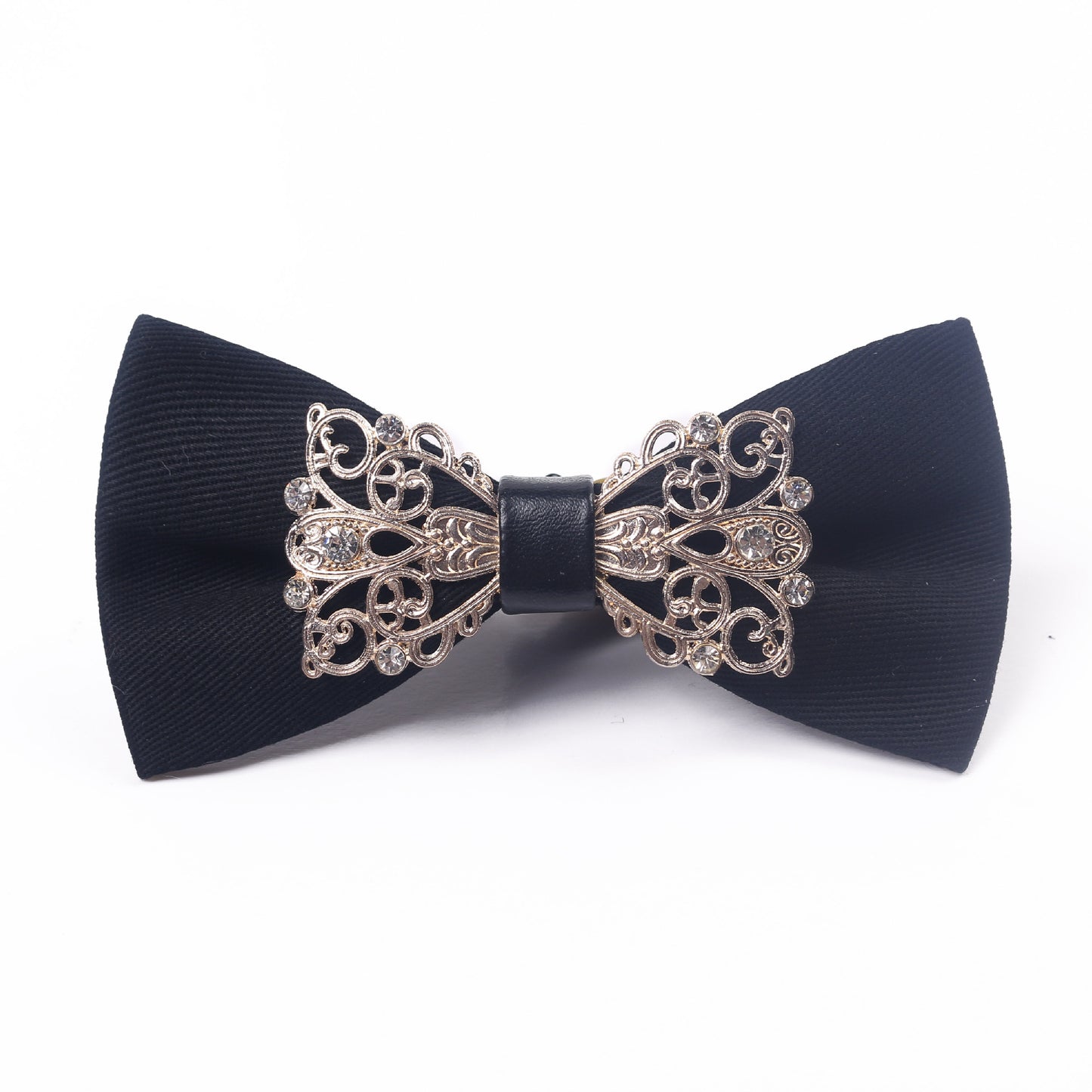 Luxury Metal Diamond Bow Tie for Men - Elegant Red Carpet Party Wear