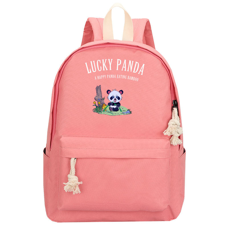 Creative Pink Oxford Cloth Anime Backpack for Primary & Middle School Students