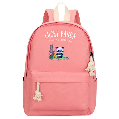 Creative Pink Oxford Cloth Anime Backpack for Primary & Middle School Students