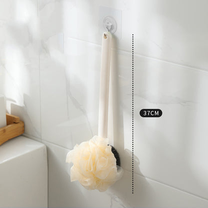 2-in-1 Long Handle Bath Brush with Loofah – Japanese Style Back Scrubber for Shower & Exfoliation
