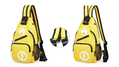 Fashion Trend Dual-Purpose Crossbody Sling Bag for Girls - USB Charging & Oxford Cloth