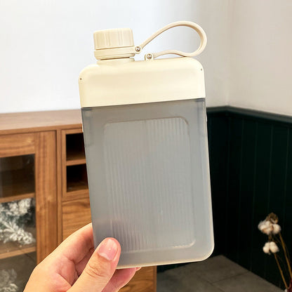 Creative Flat Square Portable Pocket Water Bottle for Outdoor Travel